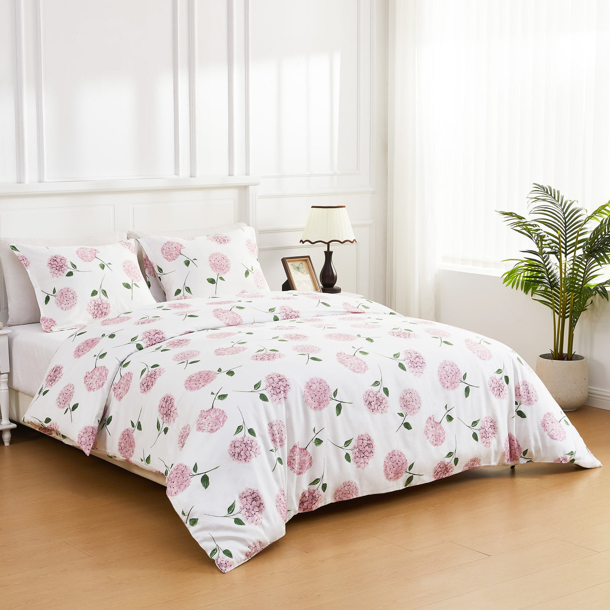 Hydrangea Printed Duvet Set-Duvets-Parc Decor