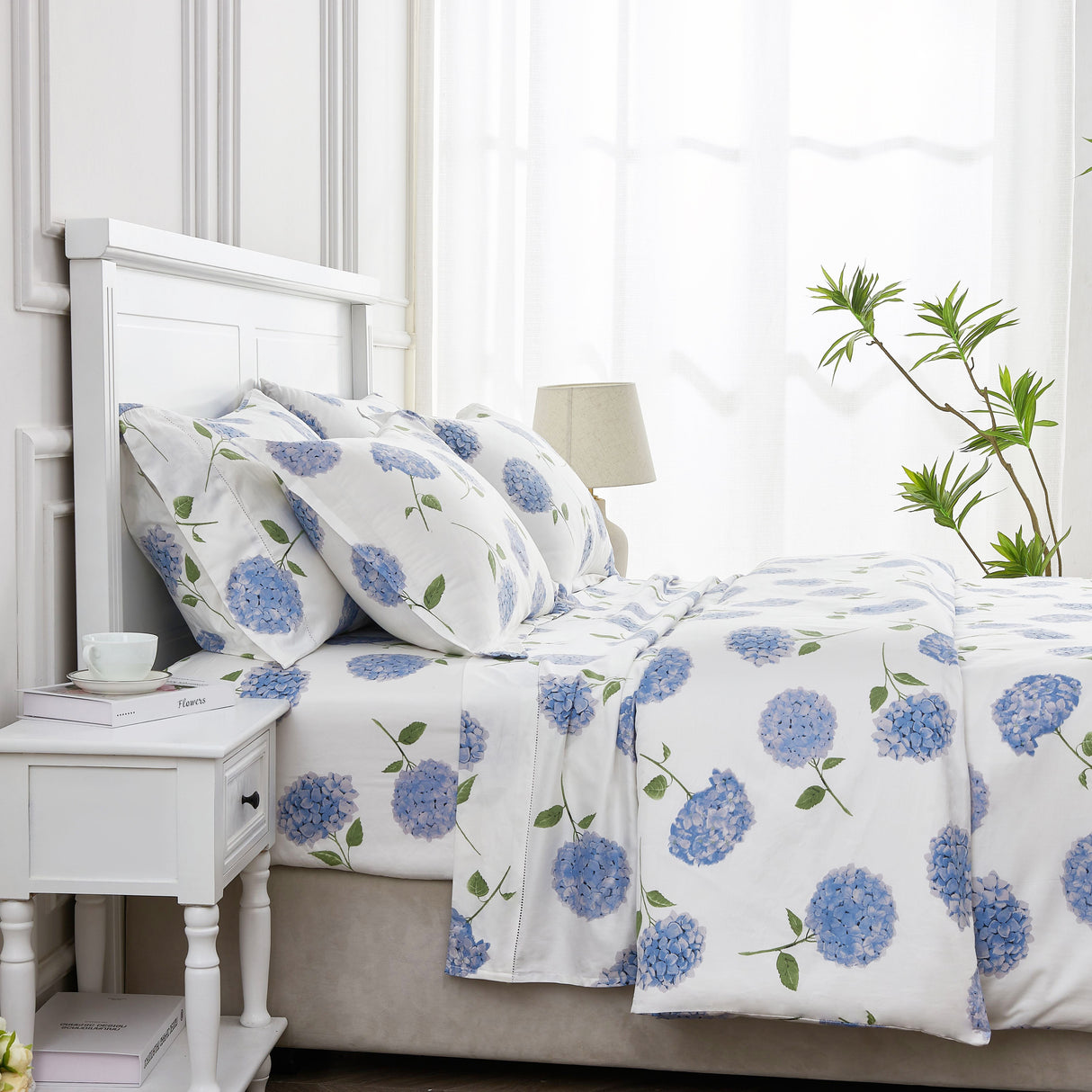 Hydrangea Printed Sheet Set-Sheets-Parc Decor