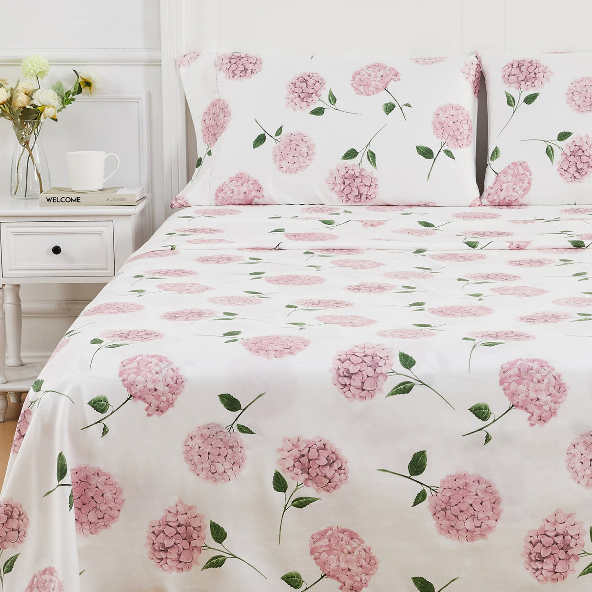 Hydrangea Printed Sheet Set-Sheets-Parc Decor