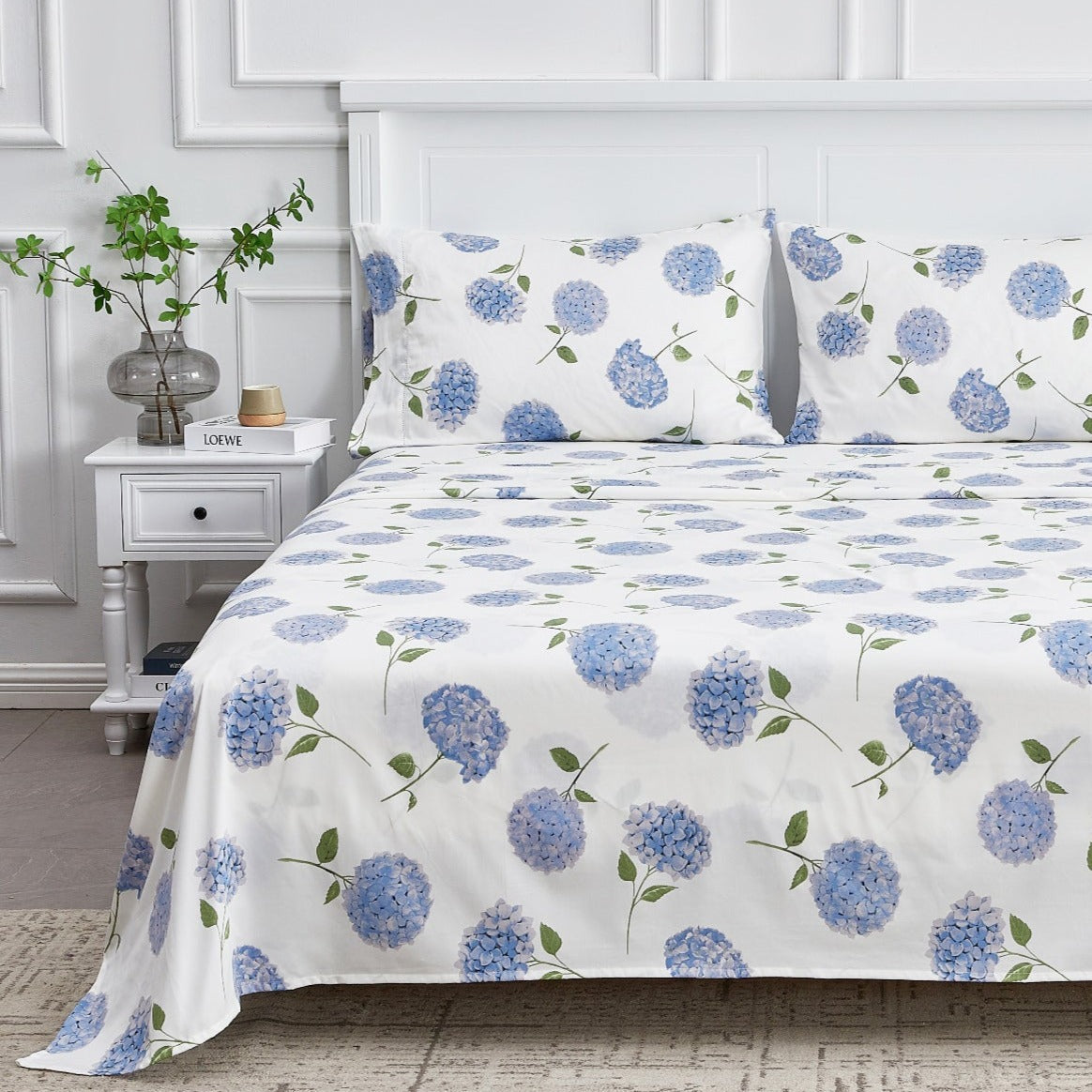 Hydrangea Printed Sheet Set-Sheets-Parc Decor