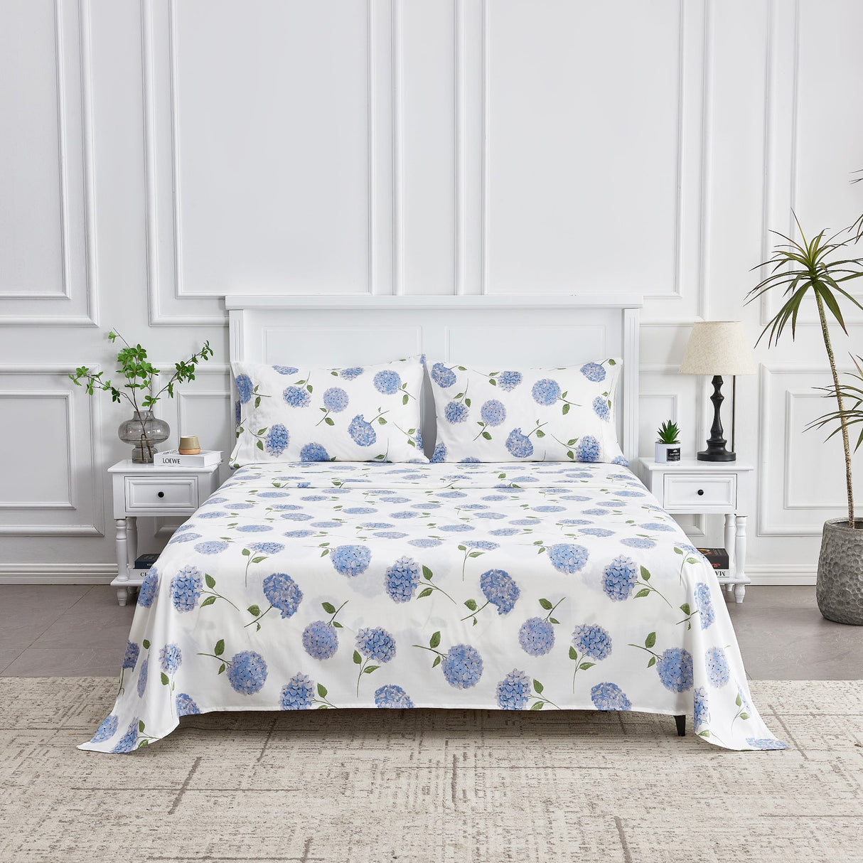 Hydrangea Printed Sheet Set-Sheets-Parc Decor