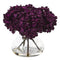 Hydrangea with Vase Silk Flower Arrangement-Arrangement-Parc Decor