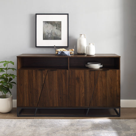 Ian Angled Door Buffet Sideboard / TV Stand-Dining / Kitchen-Parc Decor