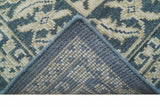 Idris Custom Made Turkish Design Gray And Ivory Hand Knotted Wool Rug