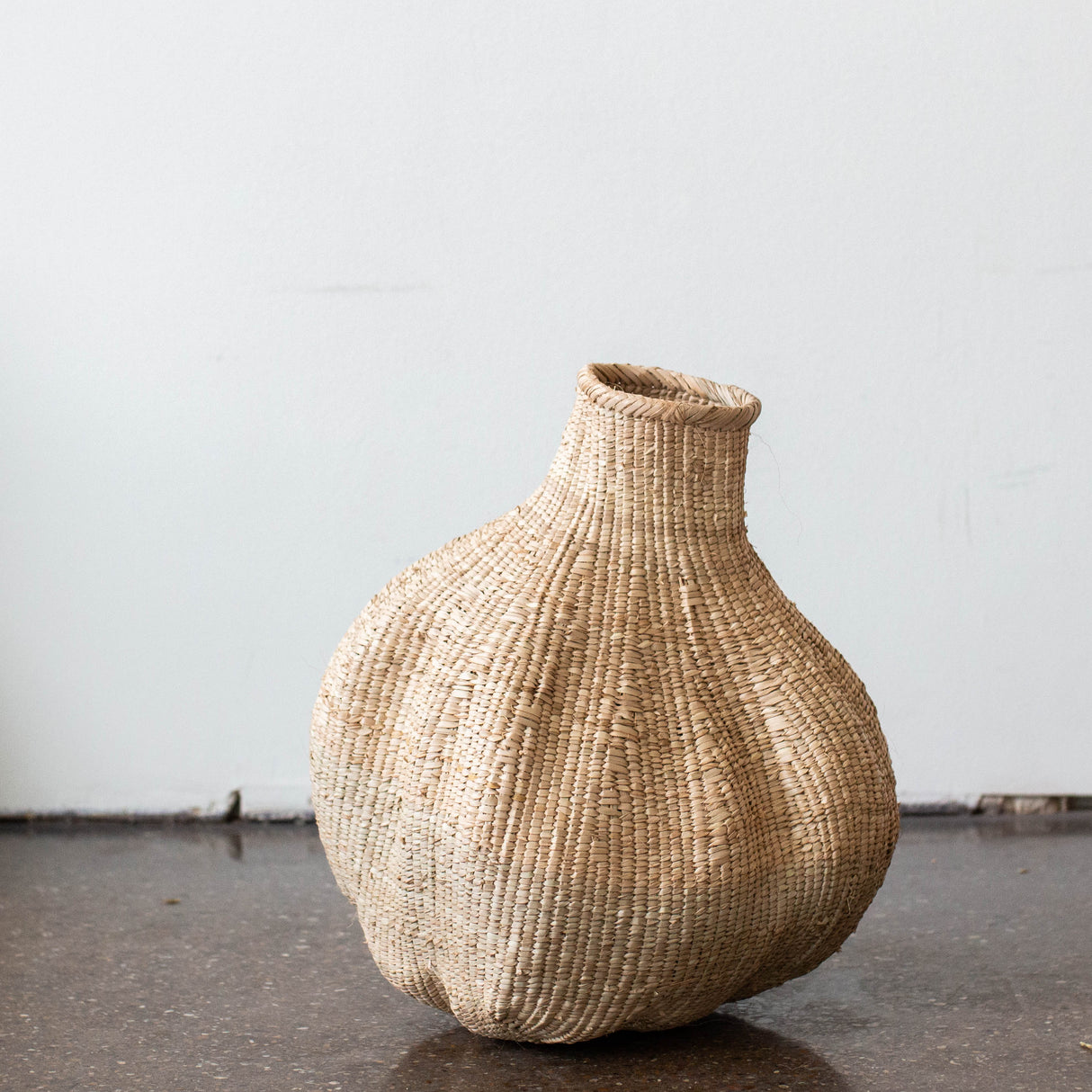 Ilala Garlic Gourd Handwoven African Basket-Baskets & Vessels-Parc Decor