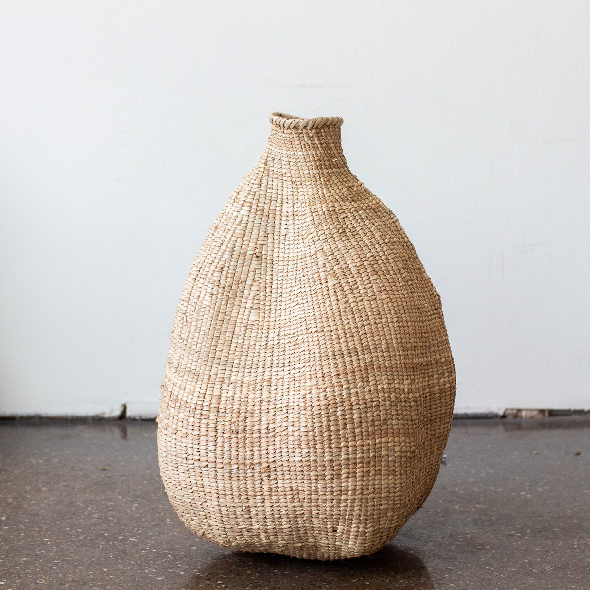 Ilala Garlic Gourd Handwoven African Basket-Baskets & Vessels-Parc Decor