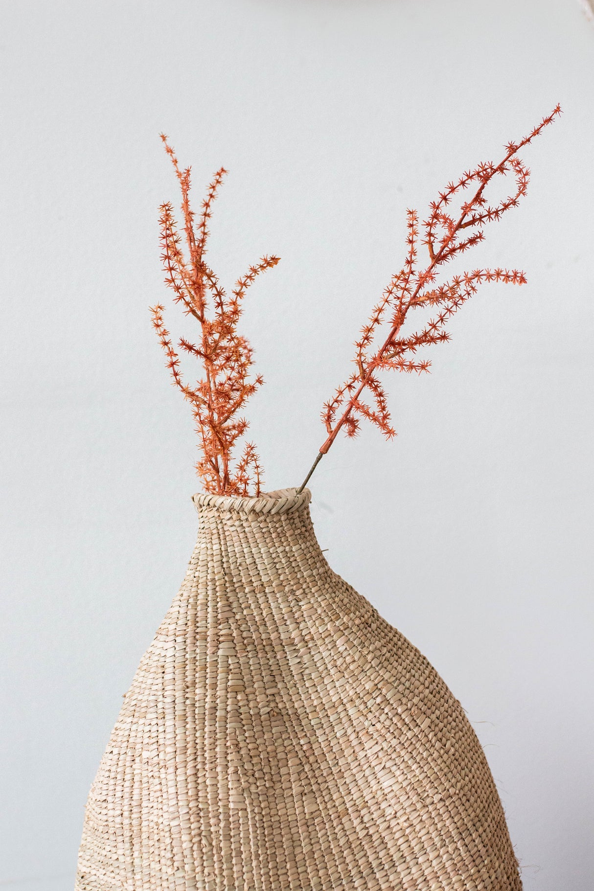 Ilala Garlic Gourd Handwoven African Basket-Baskets & Vessels-Parc Decor