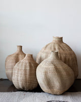 Ilala Garlic Gourd Handwoven African Basket-Baskets & Vessels-Parc Decor