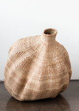 Ilala Garlic Gourd Handwoven African Basket-Baskets & Vessels-Parc Decor