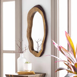 Ilaya Wood Mirror-Mirrors-Parc Decor