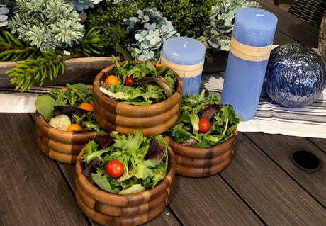 Individual Salad Bowl x 4- 330A4-Salad Bowl-Parc Decor