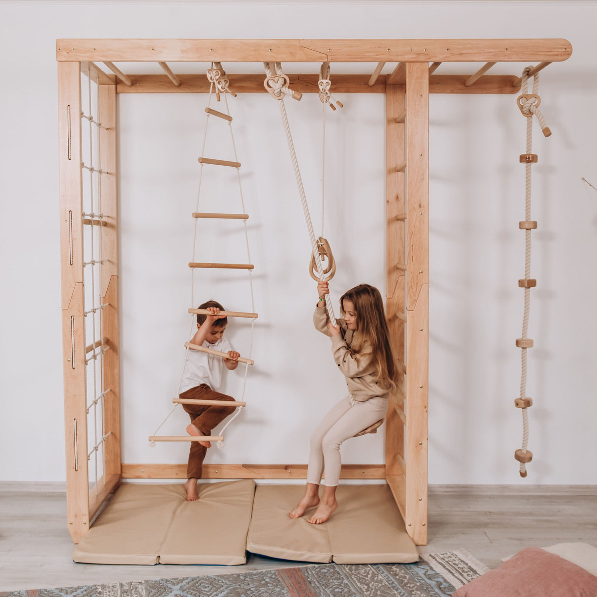 Indoor Monkey Bars-Swedish Wall-Parc Decor