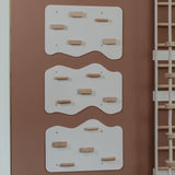 Indoor Rock Wall with Cloud-Shaped Panels & Wooden Climbing Holds for Kids 3-10-Climbing Set-Parc Decor