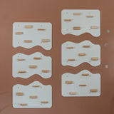 Indoor Rock Wall with Cloud-Shaped Panels & Wooden Climbing Holds for Kids 3-10-Climbing Set-Parc Decor