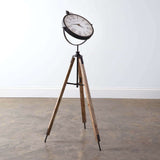 Industrial Antique Tripod Floor Clock-Clocks-Parc Decor