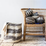 Ingobozi Woven Wool African Storage Basket-Baskets-Parc Decor