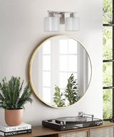 Invite 2-Light 15"w Bath Vanity Light Fixture Brushed Nickel Finish by Progress