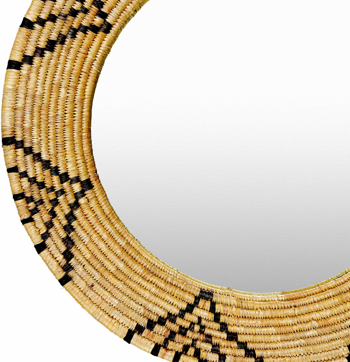 Ipilan Moonj Grass Starburst Round Mirror-Decor-Parc Decor