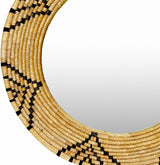 Ipilan Moonj Grass Starburst Round Mirror-Decor-Parc Decor