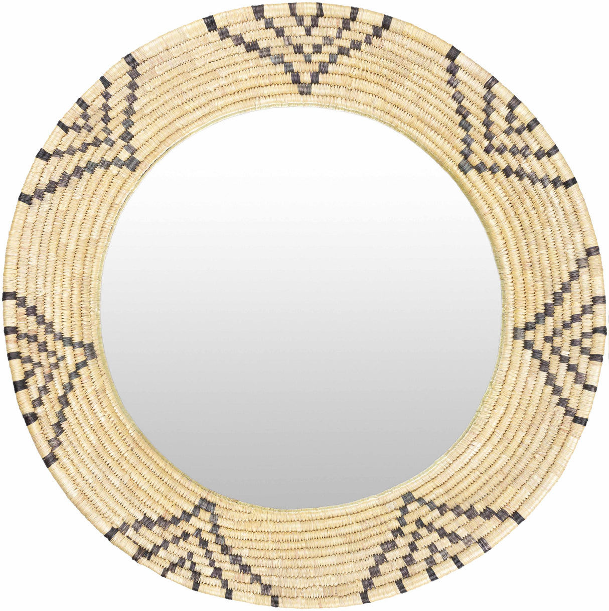 Ipilan Moonj Grass Starburst Round Mirror-Decor-Parc Decor