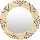 Ipilan Moonj Grass Starburst Round Mirror-Decor-Parc Decor