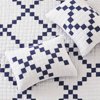 Irish Chain Patchwork Cotton Quilt Set