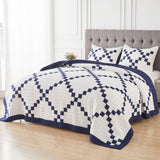 Irish Chain Patchwork Cotton Quilt Set-Quilt-Parc Decor