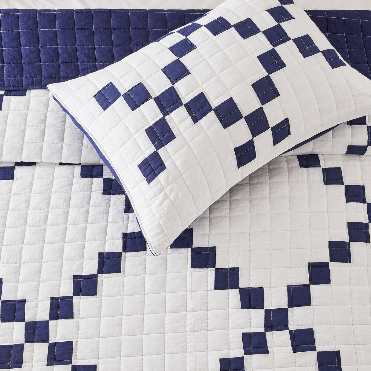 Irish Chain Patchwork Cotton Quilt Set-Quilt-Parc Decor