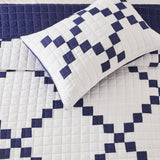 Irish Chain Patchwork Cotton Quilt Set-Quilt-Parc Decor
