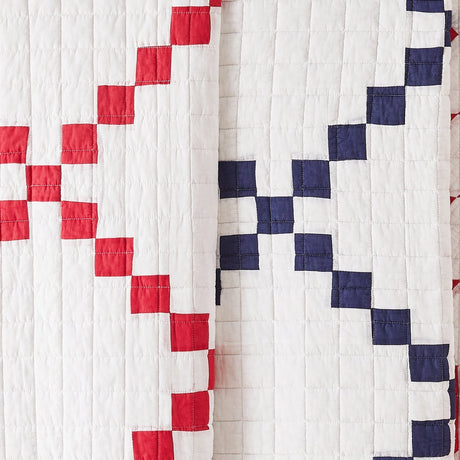 Irish Chain Patchwork Cotton Quilt Set-Quilt-Parc Decor