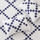 Irish Chain Patchwork Cotton Quilt Set-Quilt-Parc Decor
