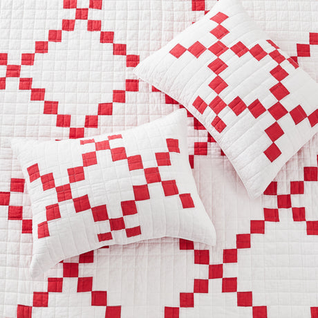 Irish Chain Patchwork Cotton Quilt Set-Quilt-Parc Decor