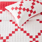 Irish Chain Patchwork Cotton Quilt Set-Quilt-Parc Decor