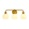 Irvine Gold Modern Frosted Glass 3-Light Vanity Light-壁灯-Parc Decor