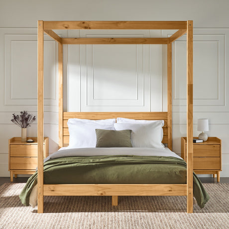 Isla Solid Wood Canopy Bedframe Collection-Bedroom-Parc Decor