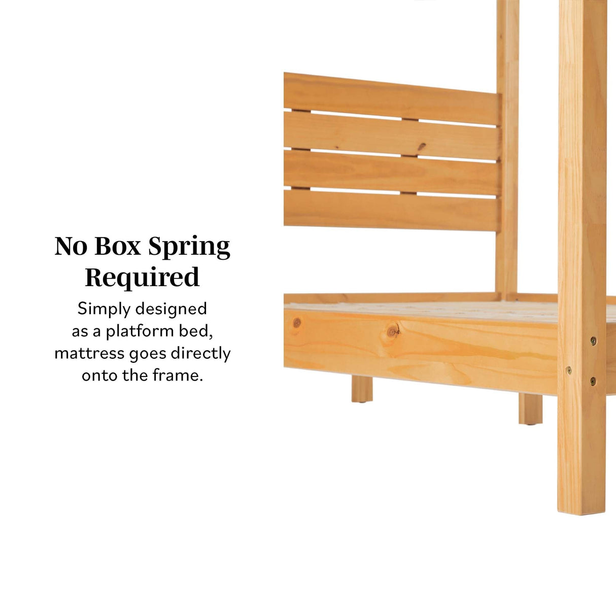 Isla Solid Wood Canopy Bedframe Collection-Bedroom-Parc Decor