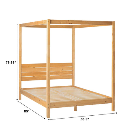 Isla Solid Wood Canopy Bedframe Collection-Bedroom-Parc Decor