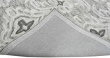 Ivory And Gray Modern Style Hand Tufted Wool Area rug