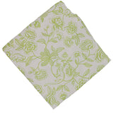 Ivory Flora Parlour Premium Linen Tablecloth