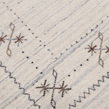 Ivory Gabbeh Border Design Hand Loomed Wool Rug