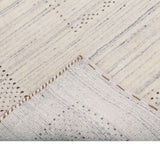 Ivory Gabbeh Design Hand Loomed Wool Area Rug