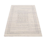 Ivory Gabbeh Design Hand Loomed Wool Area Rug