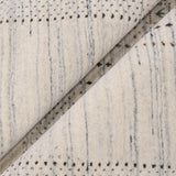 Ivory Gabbeh Design Hand Loomed Wool Area Rug