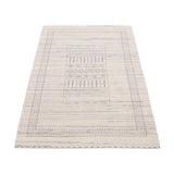 Ivory Gabbeh Design Hand Loomed Wool Area Rug
