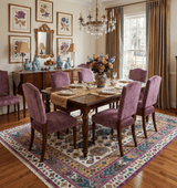Ivory, Gold and Pink Hand knotted Traditional Design Wool Area Rug