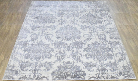 Ivory Hand Loom Modern Style Wool 8x10 Area Rug