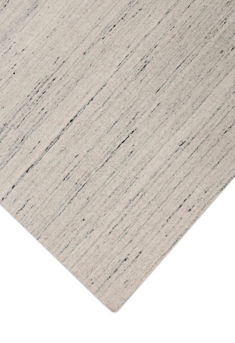 Ivory Modern Style Hand Loomed Wool Area Rug