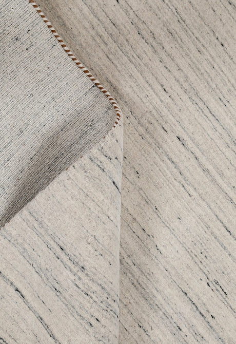 Ivory Modern Style Hand Loomed Wool Area Rug