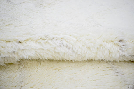 Ivory Modern Style Handmade Wool Area Rug