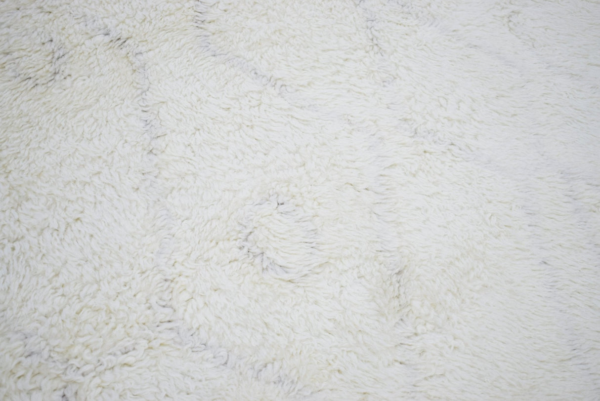 Ivory Modern Style Handmade Wool Area Rug